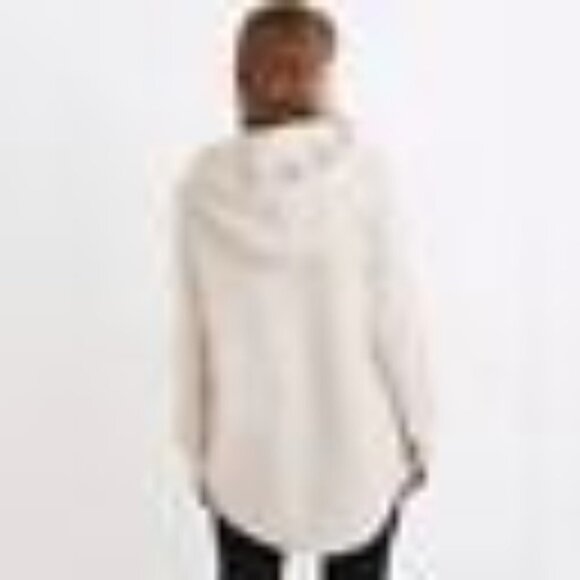Madewell Women's Wilmington Wool Alpaca Knit Hoodie Sweater Pullover Size XXS - Picture 2 of 10